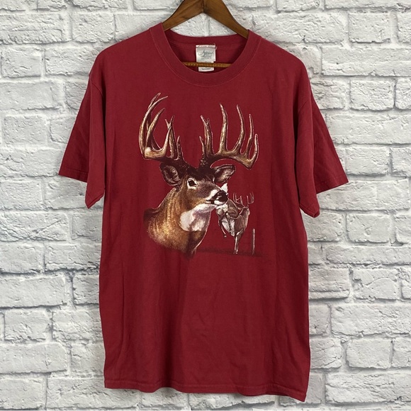 Vintage 1990s Artisans Deer Tee - Picture 4 of 5